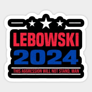 Funny Lebowski Political Election Vote 2024 Sticker